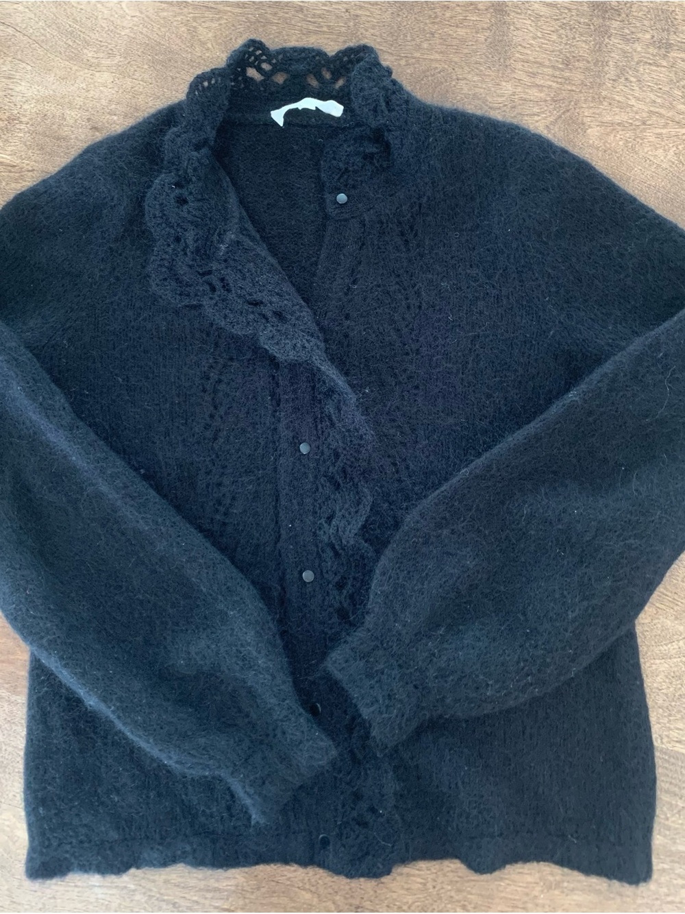 Sezane Angie gilet in black - Picture 2 of 4